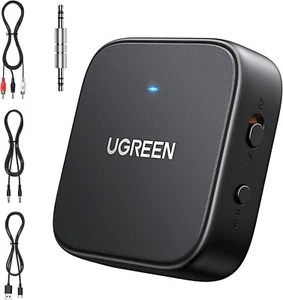 UGREEN 2-in-1 Bluetooth 5.2 Transmitter and Receiver, 27-Hour Playtime, Dual Con - Picture 1 of 8