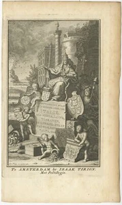 Antique Frontispiece by Tirion (1761) - Picture 1 of 1