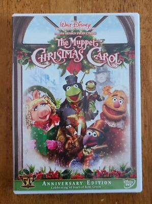 The Muppet Christmas Carol DVD w/ Insert 2005 50th Anniversary Edition 1992 OOP Foto 1 de 4