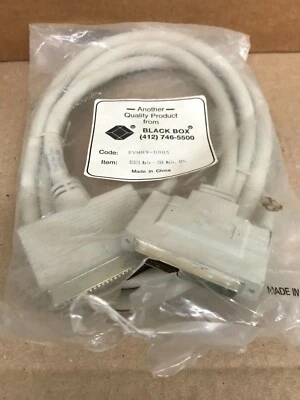 EVMS9-0005 Black Box SCSI I/III Cable Centronics Male SCSI MD-68 Male SCSI 5ft - Image 1 of 4