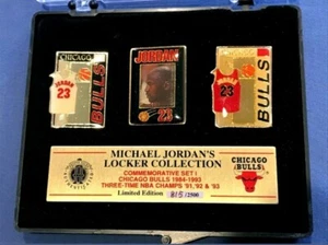 MICHAEL JORDAN LOCKER COLLECTION COMMERORATIVE SET I LIMITED ED. (815/2500) RARE - Picture 1 of 5