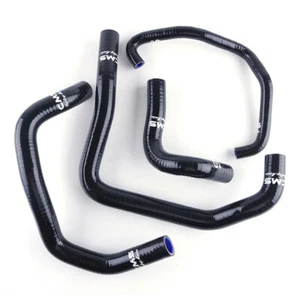 Black Silicone Radiator Hose Kit for 2005 2006 Kawasaki Ninja ZX6R ZX-6R ZX636C - Foto 1 di 10