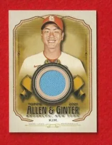 2021 Allen & Ginter Kwang-Hyun Kim Jersey Relic #AGA-KHK - Bild 1 von 1