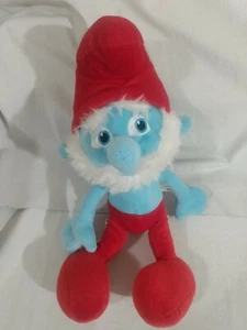 Muñeca Papá Pitufo de peluche de 16", de la película Los Pitufos Gorra Frigia Roja 2013 - Imagen 1 de 10