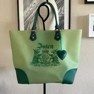 Borsa Juicy Couture XL in plastica Jelly Y2K verde - Foto 1 di 9
