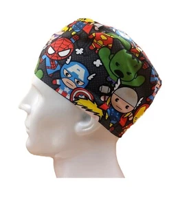 Kawaii Marvel Heros Men's Handmade Scrub Cap Doctor Theatre Nurse Hospital - Picture 1 of 7