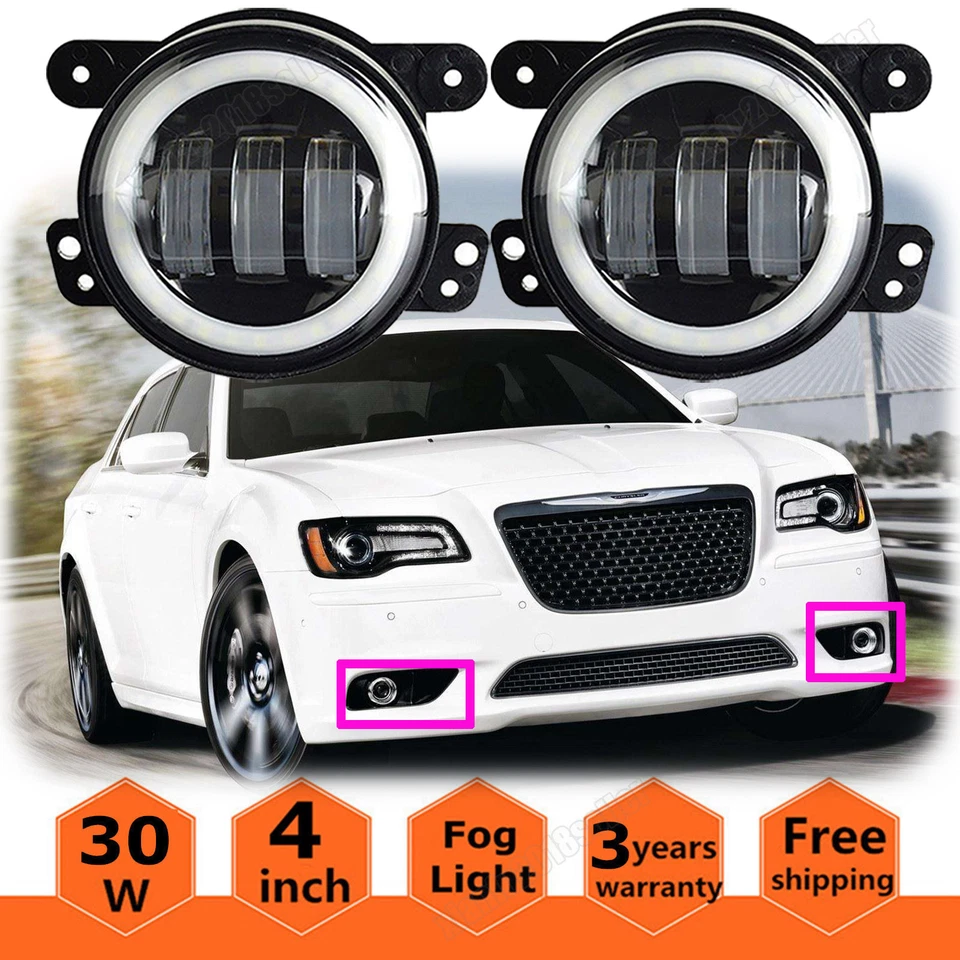 Faros antiniebla halo de conducción delantera para parachoques Magnum Chrysler 300 05-08 05-08 05-10 Foto 1 de 4