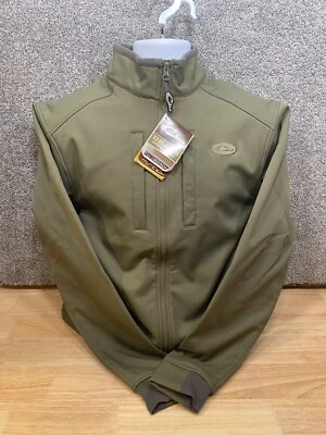 DRAKE Men's Small Windproof Softshell Kalamata Olive Jacket - Image 1 of 4