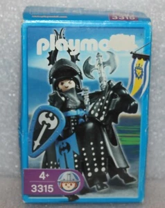 Playmobil 3315 Cavaliere Cavaliere Nero Nuovo/CONFEZIONE ORIGINALE MISB Crociato RARO - Foto 1 di 2