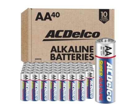 ACDelco Super Alkaline AA Batteries, 40 Count - Image 1 of 4