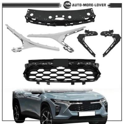 Conjunto de marco cromado de rejilla de parachoques delantero para Chevrolet Trax 2023-2024 Foto 1 de 4