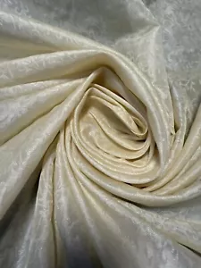 5Yards Long X 45” Wide 100% NATURAL SILK JACQUARD -JACQUARD NATURAL SILK (59-C) - Picture 1 of 11