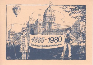 Australia 1980 Postcard of Exhibition Building Melbourne & Centenary Celebration - Picture 1 of 2
