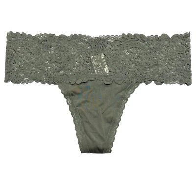 Tanga AERIE talla M encaje verde sedoso nuevo con etiquetas Foto 1 de 4