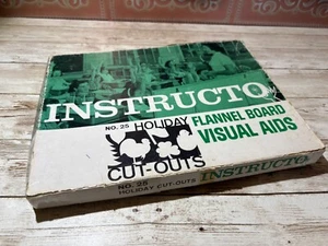Vintage Instructo Flannel Board Visual Aids Holiday Cutouts - Picture 1 of 10