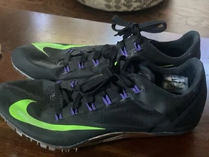 Nike Zoom Superfly R4 Black Track Spikes Mens Size 8.5 - Picture 1 of 12