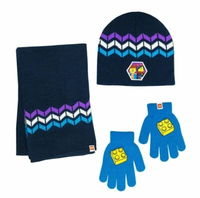 DC Comics Lego Jóvenes Niños Conjunto de 3 Piezas Gorro, Guantes y Bufanda  Foto 1 de 2