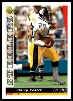 1993 Upper Deck #345 Barry Foster Pittsburgh Steelers Football Card - Image 1 of 2