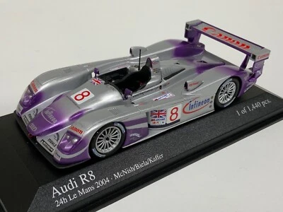 1/43 Minichamps Audi R8 from the 2004 24 Hours Of Le Mans Car #8. CS299 - Image 1 of 4