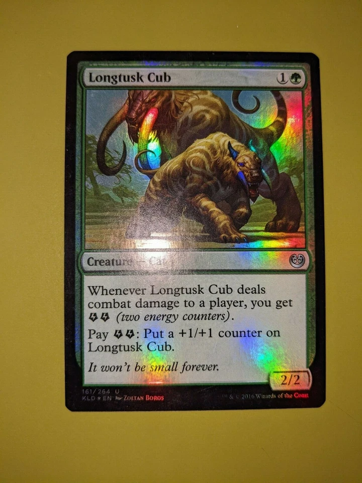 FOIL Longtusk Cub x1 Kaladesh 1x Magic the Gathering MTG  - Image 1 of 1