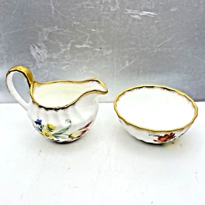 Taylor & Kent Creamer e Zuccheriera Fine Bone China Floreale Made in England - Foto 1 di 7