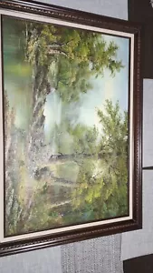 C Inness Oil Painting - Picture 1 of 8