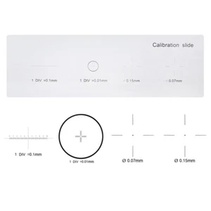 Corss Dot 0.01MM Microscope Stage Micrometer Calibration Slide w/ 4-Scales - Picture 1 of 6