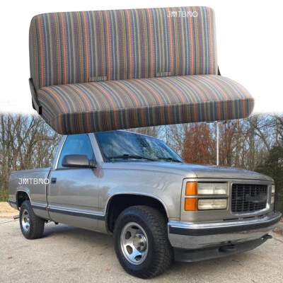 Cubiertas de asiento de coche con manta de sillín de banco para GMC C1500 2500 K2500 multicolor Foto 1 de 4