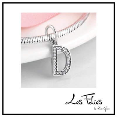 Charm Lettera D in argento 925 - Les Folies - Immagine 1 di 4