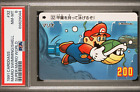 Pop 2 None Higher Mario Swimming #32 1991 Carddass Super Mario World classé PSA