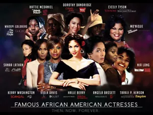 Famous African American Actresses Poster Art Print (24x18) - Picture 1 of 1