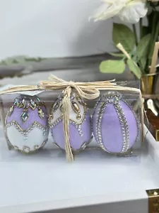 Spring Decor Luxury Easter Egg set of 3 Easter Decor Spring Decor - Picture 1 of 6