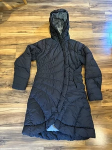 Patagonia Damen Medium Walk In The Parka Daunenjacke schwarz, Kapuze, volle Länge - Bild 1 von 23