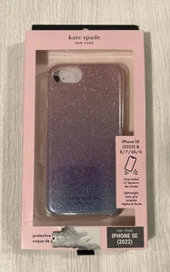 Kate Spade NY Protective Hardshell Case for iPhone SE 2nd 3rd/8/7 Ombre Glitter - Picture 1 of 1