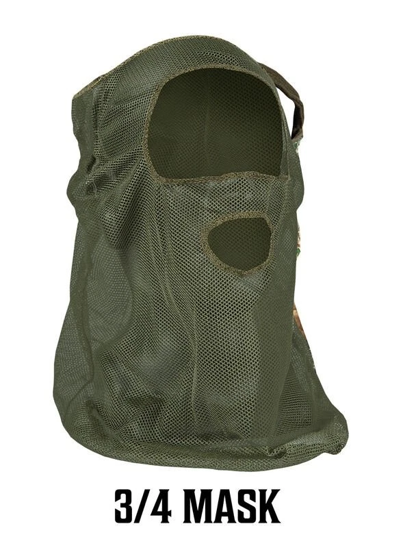 Primos PS6662 Mesh 3/4 Face Mask OD Green