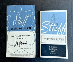 Vintage Stieff Sterlingsilber Besteck Muster & Preise John Wanamaker Lot - 2 - Bild 1 von 9