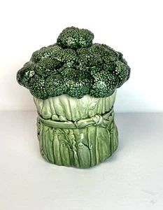 Tarro de galletas Metlox PoppyTrail ramo de brócoli bote de colección años 70 cerámica de California - Imagen 1 de 11
