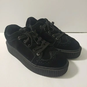T.U.K Wingtip Casbah Creepers Unisex M7/W9 Black Suede - Bild 1 von 13