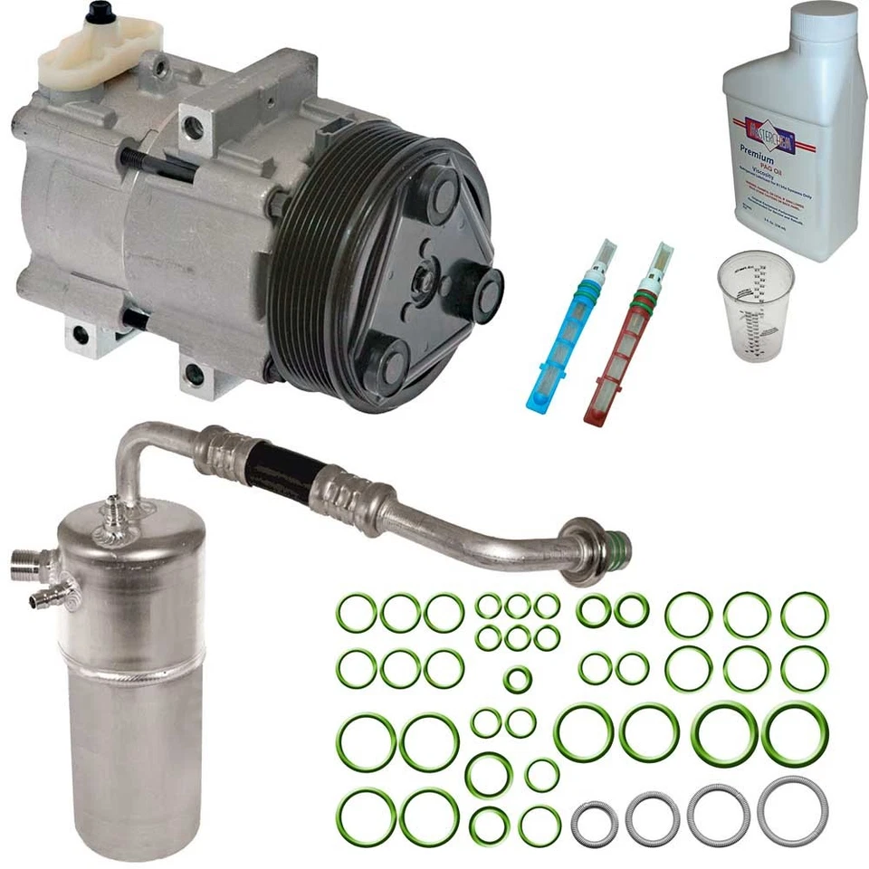 Para Ford F-150 F-250 1997 Omega compressor CA com kit de reparo A/C GAP - Imagem 1 de 1