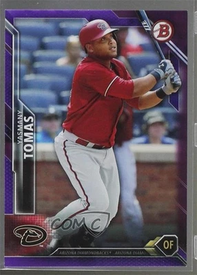 2016 Bowman Purple /250 Yasmany Tomas #6 - Image 1 of 2