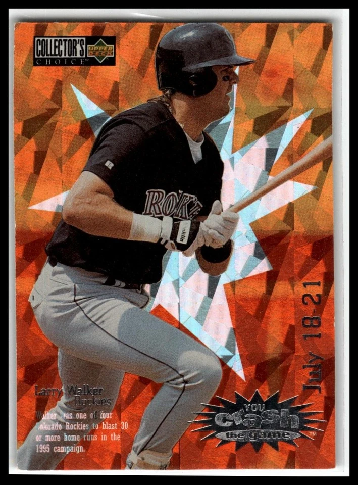 1996 Collector's Choice #CG16a Larry Walker You Crash the Game June 24-26 - Image 1 of 2