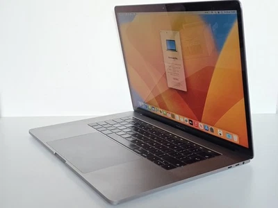 Apple MacBook Pro A1707 2017 15" Core i7-7820HQ, 512GB Nvme, 16GB Ram Ventura Os - Image 1 of 4