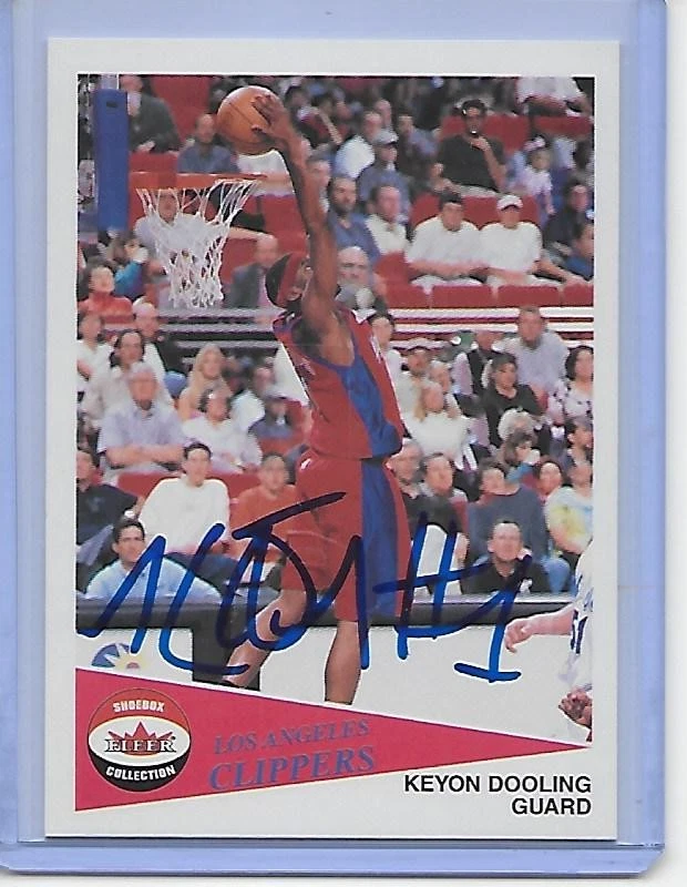 Tarjeta de baloncesto IP automática NBA KEYON DOOLING 01-02 Fleer Shoebox LA Clippers Foto 1 de 1