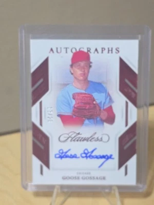 Panini 2023 impecable - autógrafos impecables Rich Gossage #FA-GG rubí/20 (AU) Foto 1 de 2