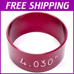 Red Anodized Tapered Piston Ring Compressor - Foto 1 di 2