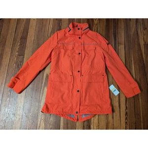 Michael Kors Orange Womens RainCoat Size Medium NWT - Picture 1 of 8