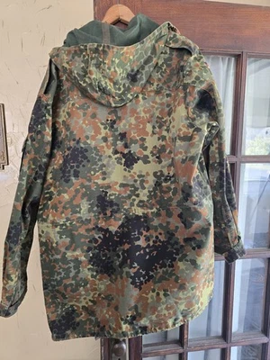 German Flecktarn Hooded Jacket Bundeswehr Military Parka - Image 1 of 4