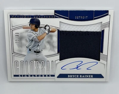 2025 National Treasures CMA-BR BRYCE RAINER Colossal Material Autographs /99 - Image 1 of 4