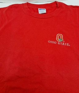 Ohio State University Herren T-Shirt Gr. XL Rot Kurzarm Buckeyes OSU Tultex - Bild 1 von 9