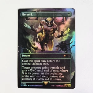 Berserk Rainbow Foil Secret Lair: Marvel Wolverine SLD MTG NM Magic - Picture 1 of 2